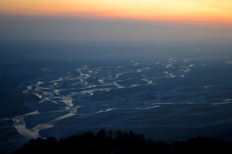 Breathtaking floodplains of the Lohit River, an important tributary of the Brahmaputra, threatened by the 1750 MW Lower Demwe Dam.  Photo: Neeraj Vagholikar