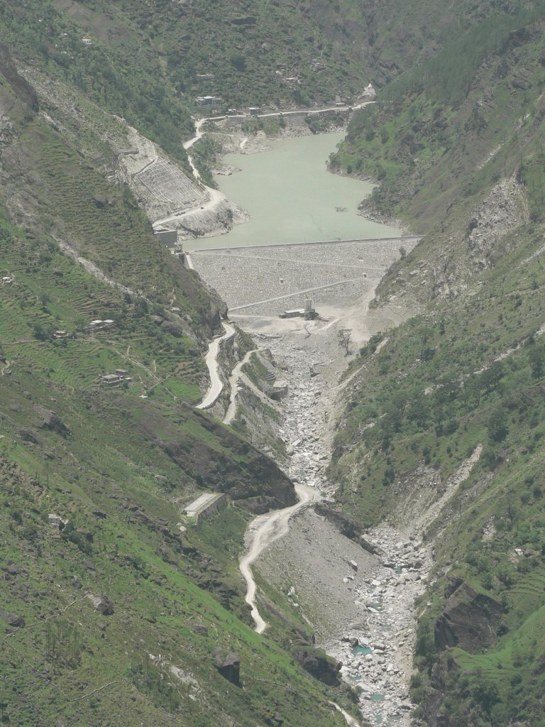 Dry tributary of Ganga downstream of Dhauliganga Project in Uttarakhand
