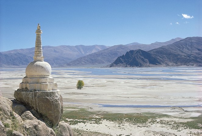 A Buddhist shrine called a stupa overlooks the Brahmaputra River in southern Tibet. Source: http://kids.britannica.com/comptons/art-67000/A-Buddhist-shrine-called-a-stupa-overlooks-the-Brahmaputra-River 