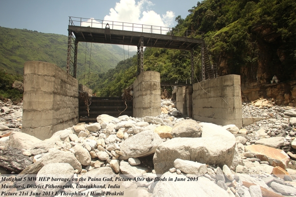 5 MW Motigad Project in Pithorgarh District destroyed by the floods. Photo: Emmanuel Theophilus, Himal Prakriti