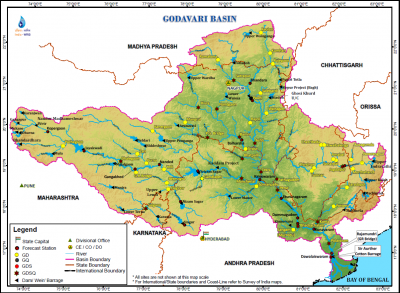 Godavari Basin Map by WRIS