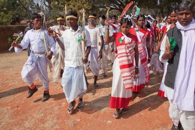Munda Tribes celebrate Mehla Festival in Tapkara. Photo with thanks from: Felix Featurs/ Panos Features