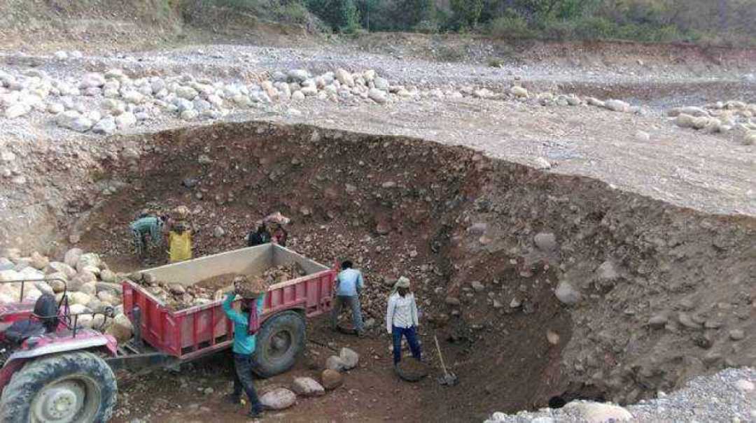 The level of river has gone 10 feet deep because of illegal mining in Jaisinghpur.